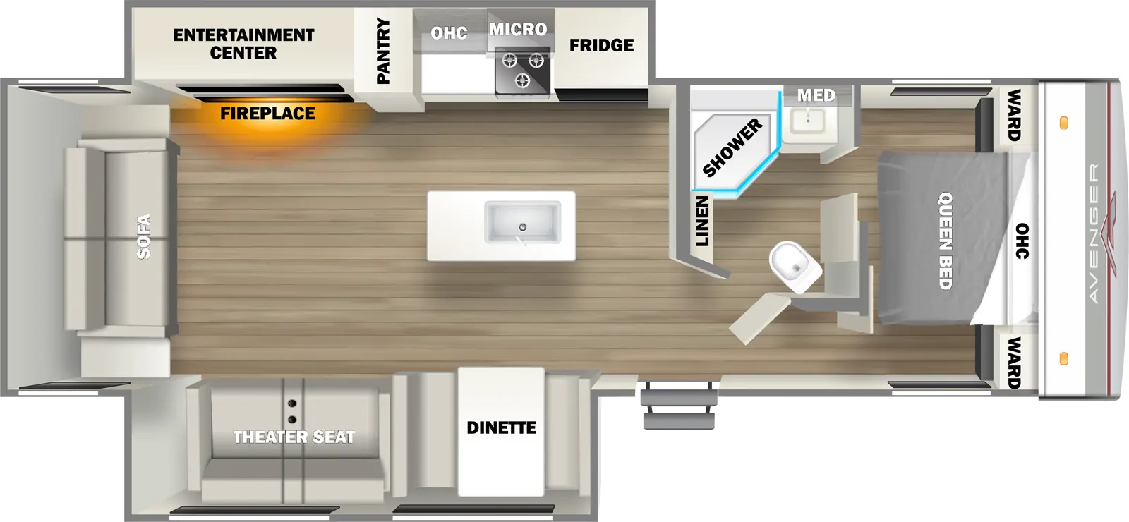 Avenger 28REI Floorplan